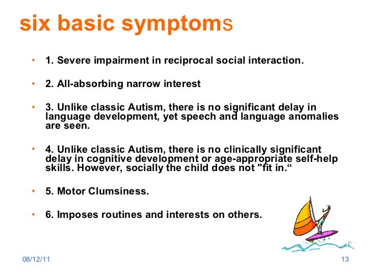 Aspergers symptoms adults males